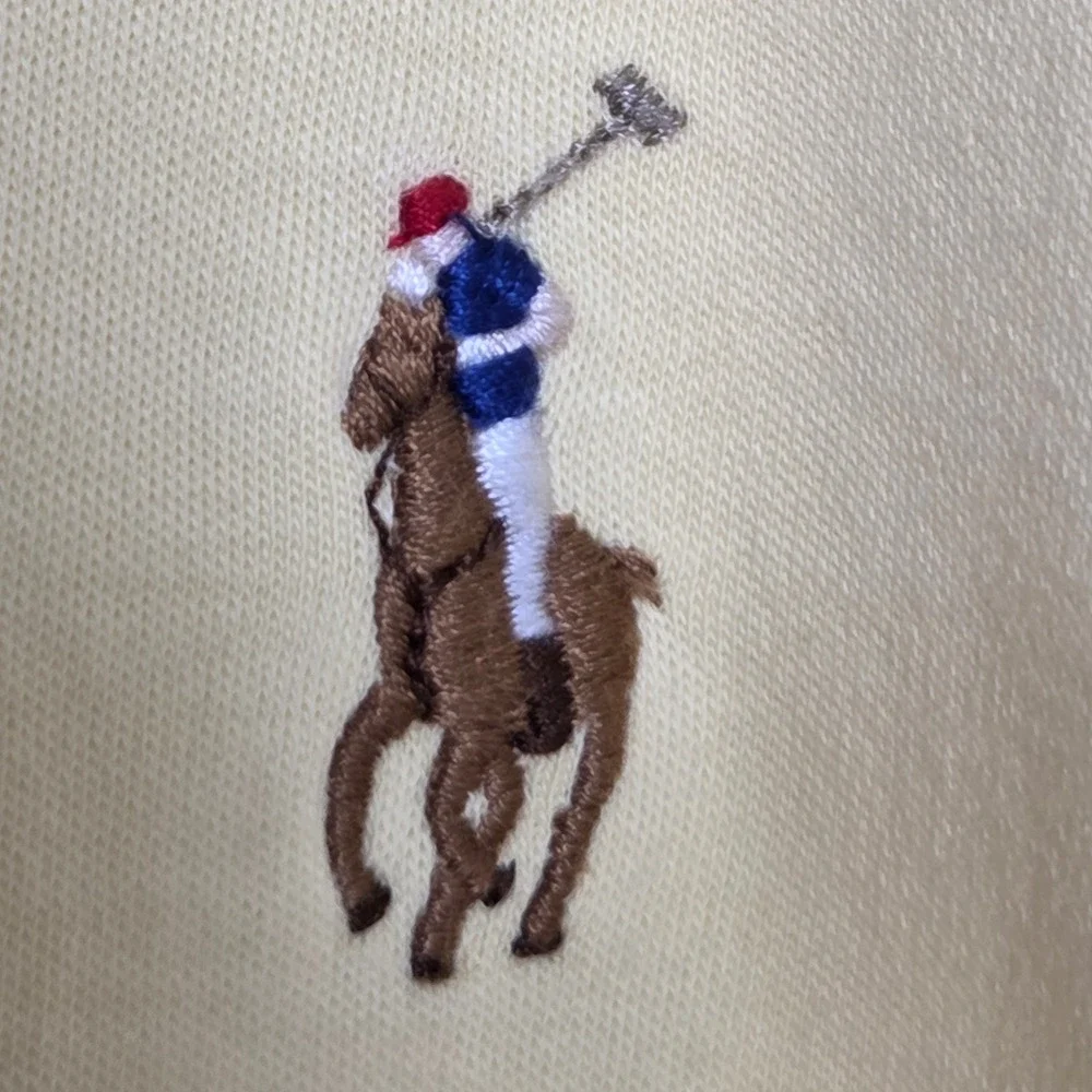 Polo Ralph Lauren Mens Yellow Pima Cotton Polo Shirt XXL Soft Touch Short Sleeve